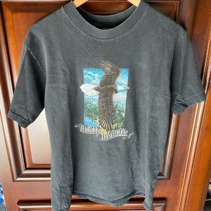 Vintage 90’s Harley-Davidson Red River Iowa Park Texas graphic Biker tee shirt